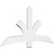 Ekena Millwork Davenport Architectural Grade PVC Gable Bracket, 72"W x 36"H x 2"D x 6"F, 12/12 Pitch GBP072X36X0206DAV00 - alternate 1
